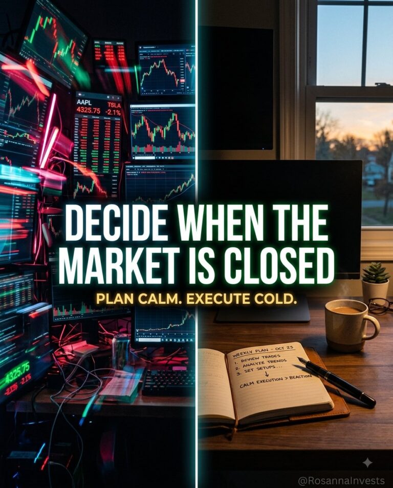 Your best trading decisions happen when the market is closed